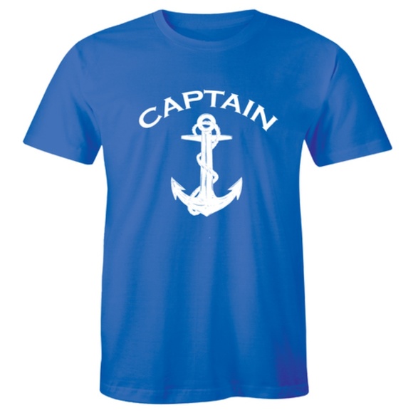 Captain Ship Anchor Sailor Diver Sailing T-shirt - Picture 1 of 3